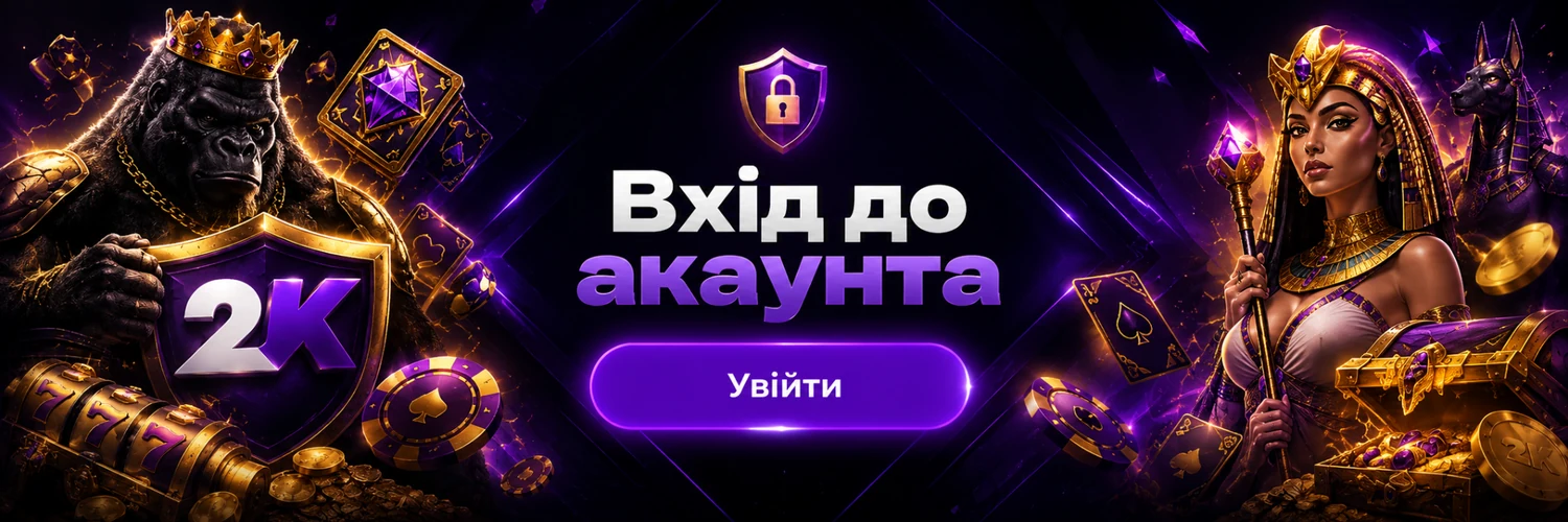 Вхід до акаунта 2K Casino